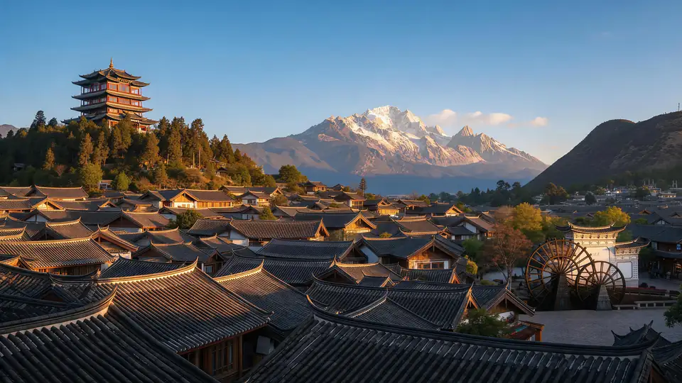 丽江古城风光