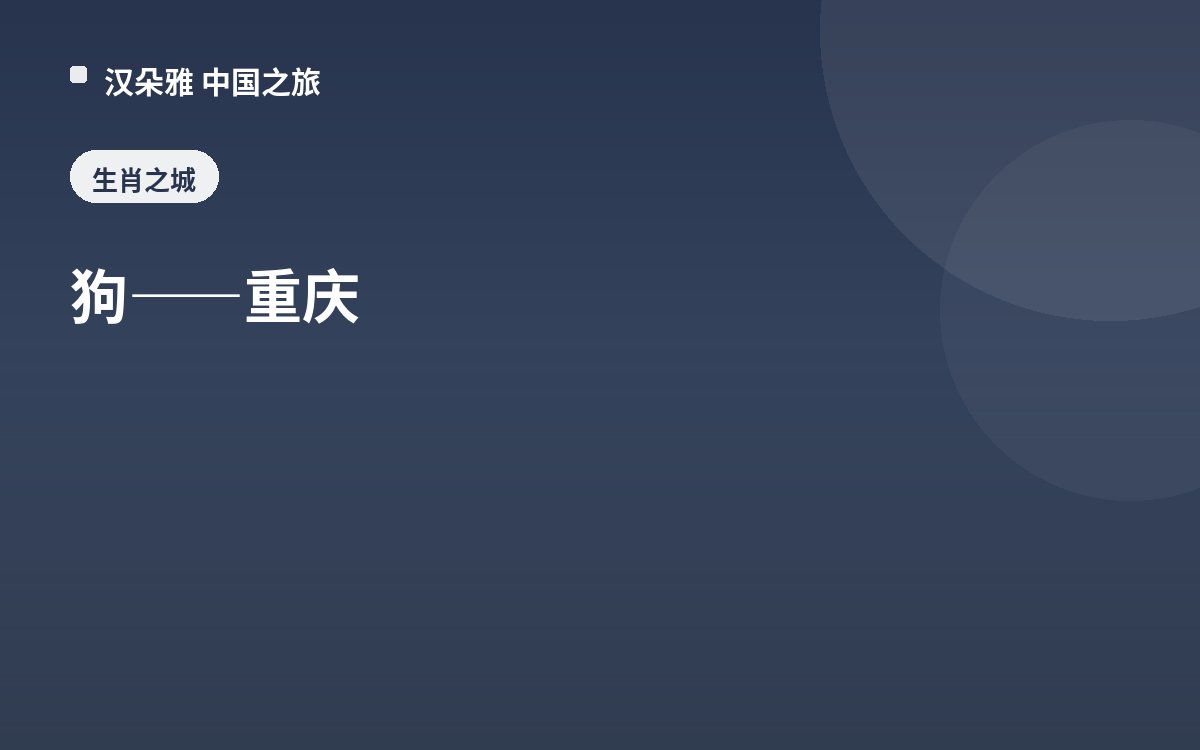 狗——重庆