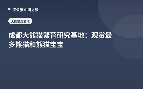 成都大熊猫繁育研究基地：观赏最多熊猫和熊猫宝宝